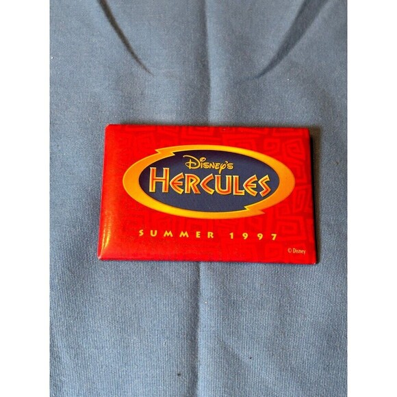 Vintage Disney Hercules Video Release Promotional Button - Picture 1 of 3